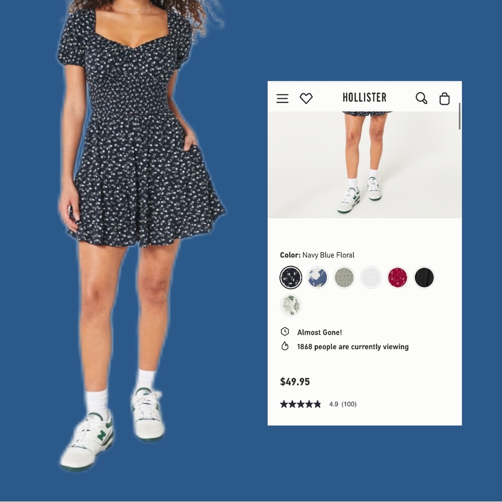 Hollister Twist Front Mini Dress